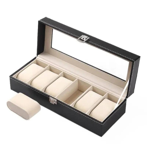 Poedagar® Watch Box 6 Slots