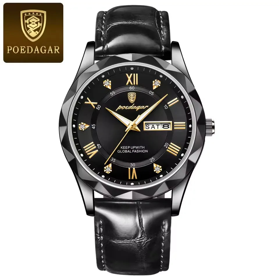 Poedagar Horizont Hide® Men's Watch - 42 mm